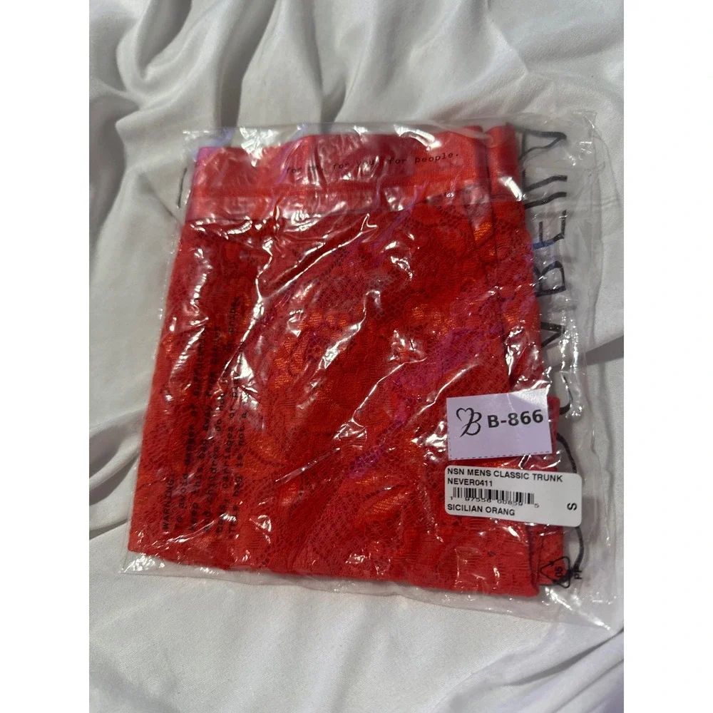 Cosabella Orange Never Say Never Form Classic Trunk Men's size S‎